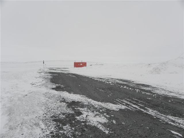 Satellite dish service by Mark Erney for Baker Lake, Nunavut, Canada Gold Mining Camp Picture 1