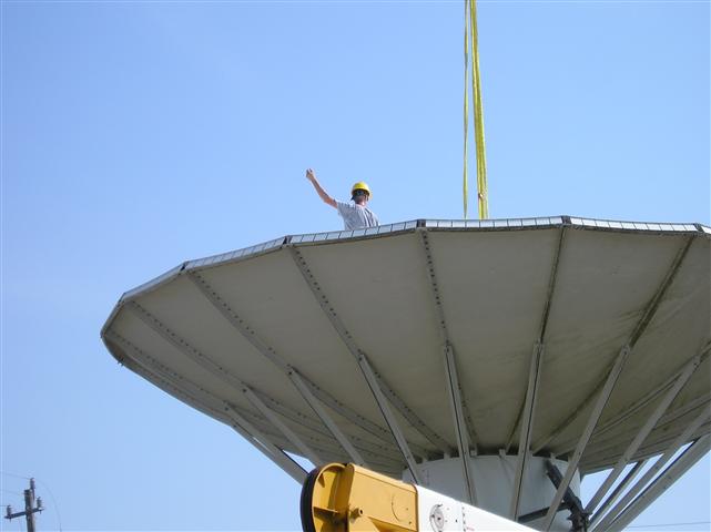 Satellite Earth Station Teleport Removal Dish Shipping Pictures Images by Mark Erney 5