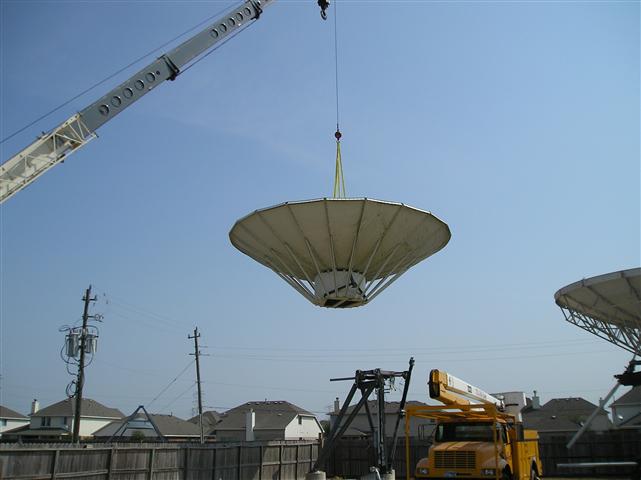 Satellite Earth Station Teleport Removal Dish Shipping Pictures Images by Mark Erney 6