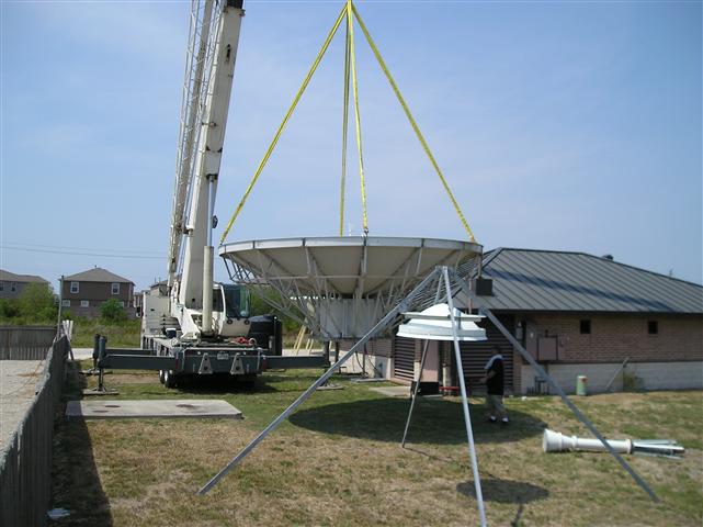 Satellite Earth Station Teleport Removal Dish Shipping Pictures Images by Mark Erney 9
