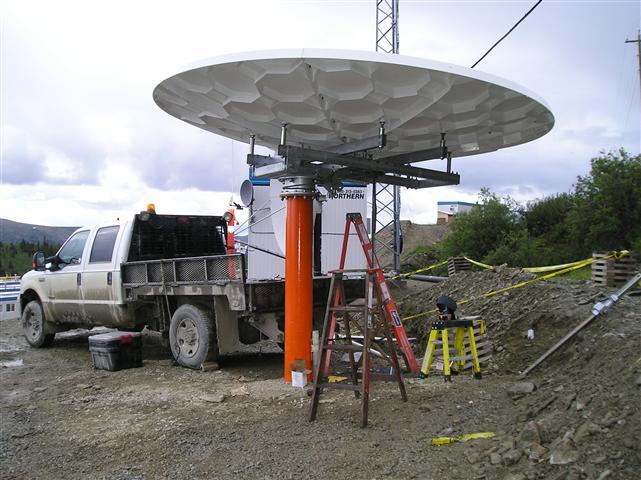 3.8 Meter Satellite Dish Installation Yukon Territory, Canada Pictures and Images Pic 1