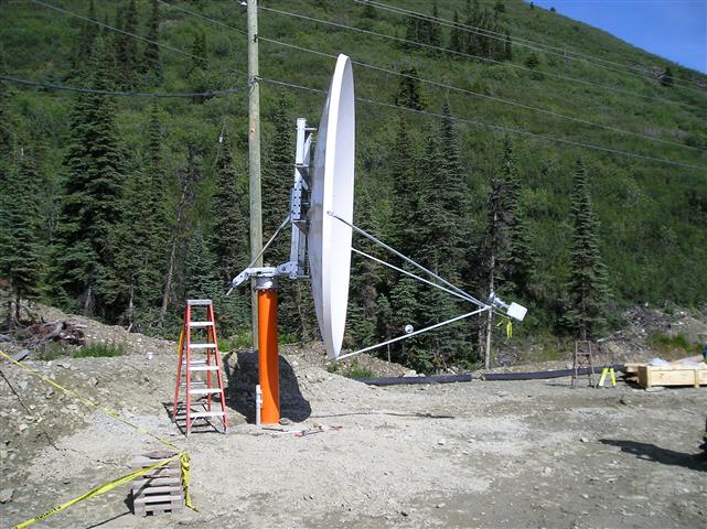 3.8 Meter Satellite Dish Installation Yukon Territory, Canada Pictures and Images Pic 2
