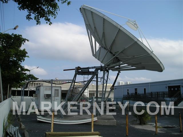 9 Meter Andrew Satellite Dish Earth Station Used Surplus For Sale 2 Port Linear C Band Feed Photo Images #1