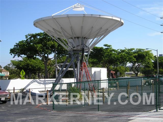 9 Meter Andrew Satellite Dish Earth Station Used Surplus For Sale 2 Port Linear C Band Feed Photo Images #2